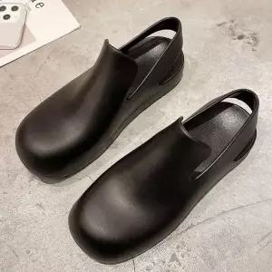 [하프클럽/]단화플랫슈즈 여름 여행 실내화 여자 신발 패션 슬리퍼 방수 20