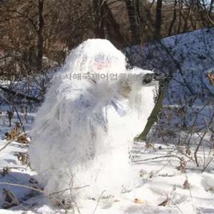동계 길리슈트 겨울 눈 설산 위장 슈트 성인용 재킷 타입 야외 활동 코스프레 촬영용 의상
