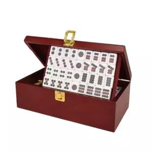 마작패 전통 휴대용 보드 놀이 아크릴 중국 게임