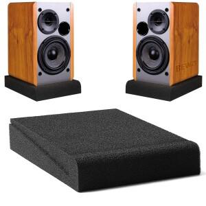 1쌍 스피커 패드 슈퍼 방진 스튜디오 모니터 베이스 음향 절연 스폰지