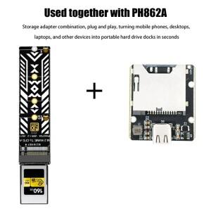 M.2 M 키 CFexpress A 확장 카드 라이저로 변환 M2 CFE 메모리 어댑터로 2230 2242 NVME SSD 지원