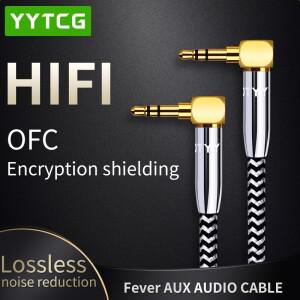 YYTCG 하이파이 이어폰 연결 와이어 AUX 오디오 케이블 수-수 3.5mm 자동차 녹음 3.5mm-3.5mm