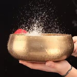 명상 종 티벳종 싱잉볼 요가종 불교 굿즈 힐링용품 좌종 네팔종 17.5cm 러블리썬