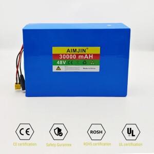 13s8p 리튬 배터리 팩 48v 30000mAh Citycoco 전동 스쿠터 BMS 내장