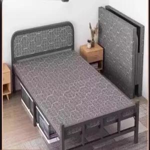 접이식 철제 침대프레임 지지대 간편 디자인 두꺼운 블랙 원룸 싱글 깔판 받침대