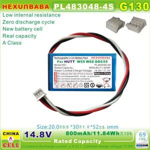 창문 청소 로봇용 리튬 이온 배터리 PL443048-4S HUTT W55 W66 C6 G104 650mAh