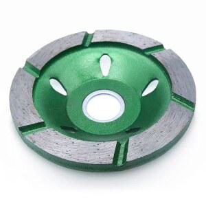 [미국배송] 화강암 석재 대리석 석조 콘크리트용 앵글 그라인더용 3인치 다이아몬드 컵 연삭 휠 대형 세그먼트