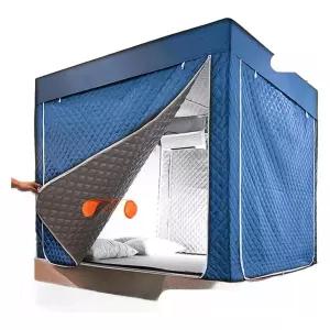 난방텐트 사각침대용 특대형 보온 방한 암막 실내취침 1인2인 분리형 겨울