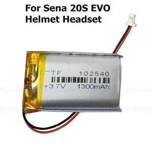 Sena 20S EVO 헬멧 헤드셋 배터리 누산기 AKKU용 1300mAh