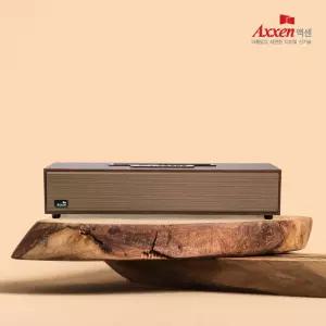 롱브릭 원목디자인 일체형스피커 라디오스피커 카페 매장용 가정용 우드스피커 인테리어오디오 앤틱오디