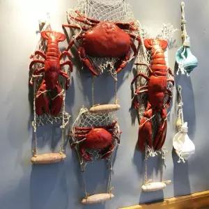 해산물 벽장식 소품 꽃게 횟집 그물 지중해 레스토랑