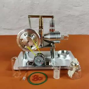 스털링 엔진발전기 물리학 발전 증기 모형 컬렉션 열풍