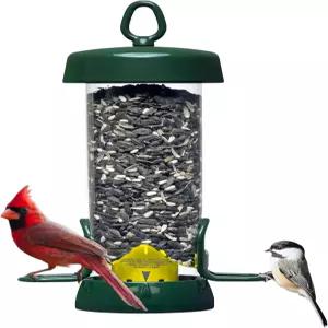 브롬 튜브 솔루션 100 야생 조류 공급기 u2013 2개의 시드 포트 17파운드 용량 엑스트라 와이드 퍼치