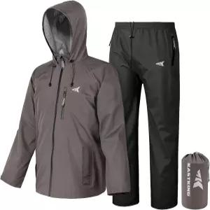 남녀용 캐스트킹 하이드로센스 필수 방수 레인 수트 가볍고 내구성이 뛰어난 낚시 하이킹용 아웃도어 장비