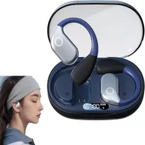 본 컨덕턴스 헤드폰 오픈 이어 무선 블루투스 54 HIFI 음질 스포츠 오버 이어버드 이어훅 내장 마이크