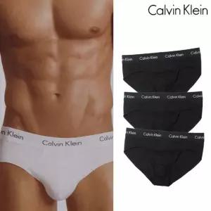 캘빈클라인 코튼 스트레치 힙 브리프 팬티 3팩 (U2661G-XWB)