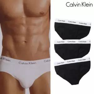 캘빈클라인 코튼 스트레치 힙 브리프 팬티 3팩 (U2661G-001)
