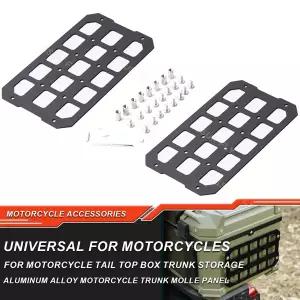 트렁크 보관을 바이크 오토바이 탑 케이스 몰리 패널 알루미늄 합금 방수 전술범용 사이드 박스 모듈 형