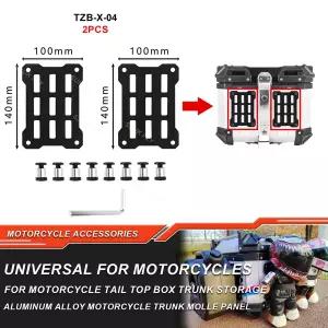 바이크 오토바이 몰리 패널 트렁크 수납 스테인리스 스틸 방수 전술 범용 사이드 박스 오거나이저 모듈식