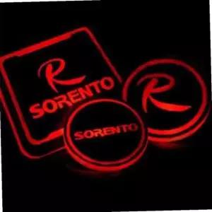 쏘렌토R 자동차 컵홀더 led 받침 플레이트 컵받침