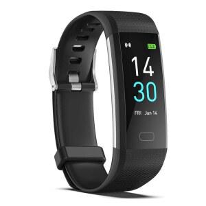 [미국배송] 스텝/거리/칼로리 카운터가 있는 피트니스 트래커 심박수 모니터가 활동 슬림 스타일 워치 IP68 방수 수면 모니터 여성용 페도미터