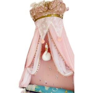 공주 침대 커튼 캐노피 아이방 공주방 러블리 침대캐노피 레일 텐트 공주풍