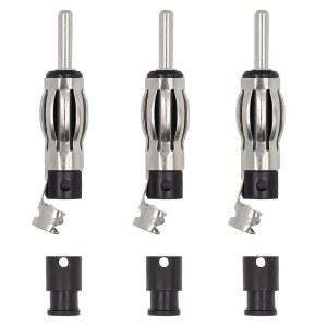 [미국배송] 슈케퍼 3PCS 범용 DIN 플러그 어댑터 자동차 라디오 커넥터 안테나 크림프 수리 키트 스테레오 CD DVD FM AM 자동 및 RG58 RG174 동축 케이블용