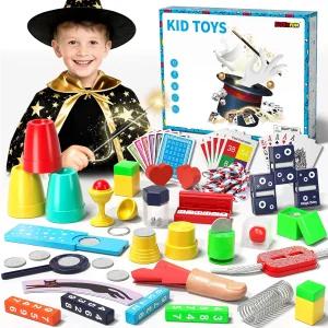 용 매직 키트 30 in 1 세트 116+ 트릭 장난감 초보자 및 소년 소녀용 크리스마스 할로윈 생일 선물