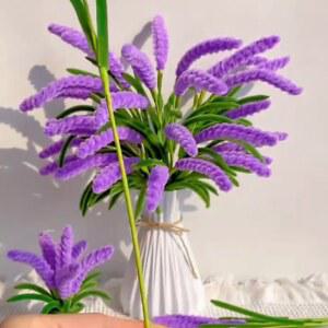 라벤더 모루꽃 DIY키트 부케 꽃다발 화분 패키지 만들기