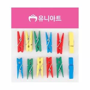 유니아트 나무집게 중 혼합 개(1개입)