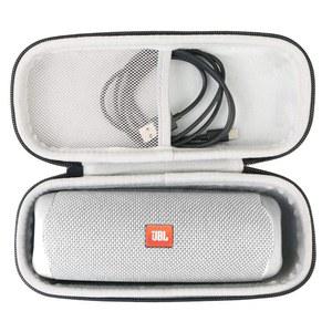 [미국배송] JBL 플립 7/5/6 방수 휴대용 블루투스 스피커용 칸카 하드 트래블 케이스 교체(블랙)