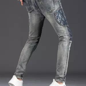 남자 캐주얼 키퍼 스키니진 스트리트패션 워싱 청바지 일자핏 데님팬츠 패피5