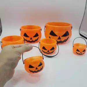 할로윈 호박 바구니 6.5cm 초소형 답례품 파티 선물 꾸미기 M50462