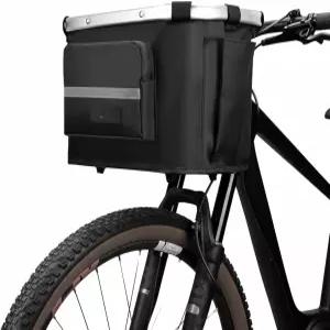 자전거 바구니 스쿠터 접이식 전기 자전거용 휴대용 쇼핑 - 다양한 차량에 적합한 간편한 설치가 가능한