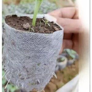 생분해 부직포 봉지 심기 나무 분재 농업용 육묘 보호 종자 파종 육종 식물 재배 이식할때