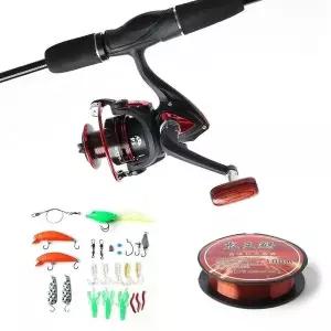 고품질 낚시친구 민물 바다 올인원 루어+스피닝릴+낚싯대세트 (WFKDVQQ)