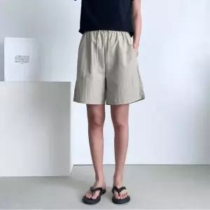 반바지 소재 밴딩 여름 팬츠 쿨 3색 시원한 5부 여자 (WFKBXG0)