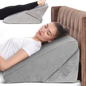 수면 무호흡증을 위한 올셋 건강 조절 침대 웨지 베개, 수면을 7 in 1 바디 포지셔너 산성 역류 GERD, 방지 무호흡증 속쓰림