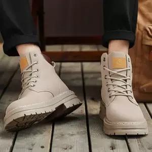 남자 발목 안정 청키솔 레이스업 워커