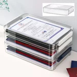 대형투명파일보관함 수납함 케이스비품 세트 포켓형 스페리어클리어화일 악보 서류파우치 영수증 이중