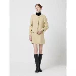 갤러리아 [CC콜렉트]라운드넥 버클 장식 크롭 코트(C254MSG351)