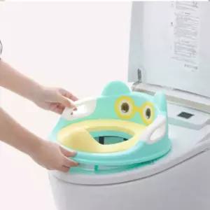 2색 1개 유아용 변기커버 아동 변기커버 손잡이 쿠션 유아 변기시트 키즈전용 소형