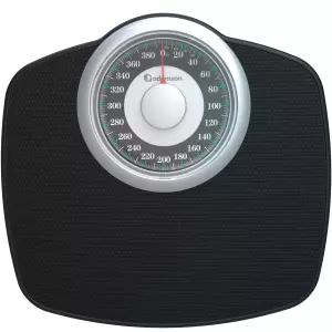 아담슨 A25T 체중계 - 최대 400파운드 5.3인치 다이얼 12.4인치 x 10.2인치 플랫폼 미끄럼 방지 고무 표면