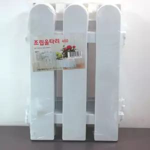 플라스틱울타리 높이40cm 길이 29.5 cm 6개세트인테리어 나무 식물 꽃울타리 화이트 마당 원예 조경 장식용