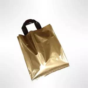 강력한 손잡이 쇼핑백 골드 30X38cm 옆8cm 50매 팬시봉투 비닐백 옷봉투