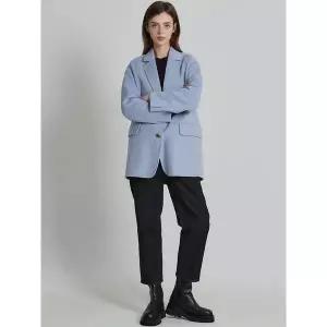 [하프클럽/오조크]핸드메이드 투버튼 하프 코트 (택가격 239000원)