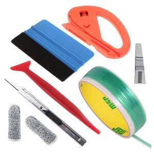 5/10/50M 비닐 랩 자동차 스티커 나이프리스 테이프 디자인 라인 필름 커팅 포일 도구 랩핑