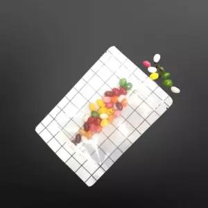 진열용 라인 투명창 지퍼스탠드 15X22cm 밑8cm 100매비닐봉투 선물포장 견과 파우치