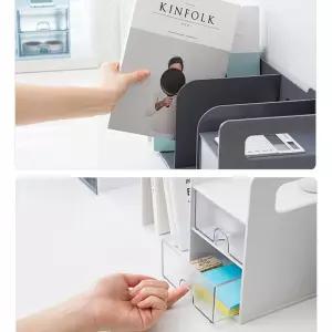 책상 책꽂이 책장 책상위 서랍형 간이 선반문서 데스크 서재 공부방 오픈 사무실 사무용 서류 정리