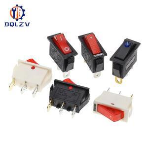 LED 조명  SPST 로커 스위치 KCD3 220V ON/OFF 단극 싱글 스로우 3 포지션 125VAC